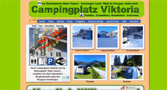 Desktop Screenshot of campingviktoria.at