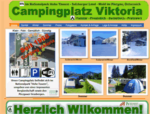 Tablet Screenshot of campingviktoria.at